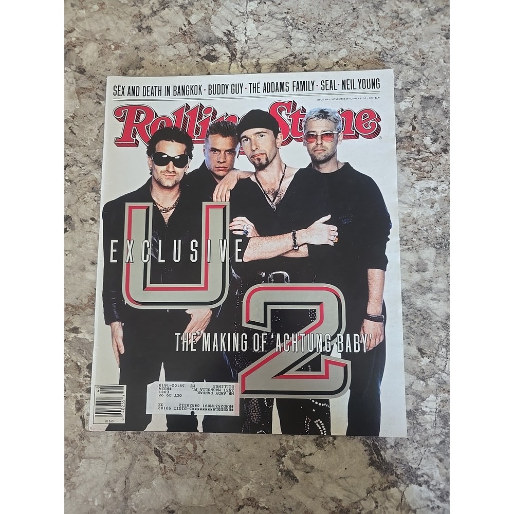 Rolling Stone Magazine - U2 - Making‎ of Achtung Baby - Issue #618 11/28/1991